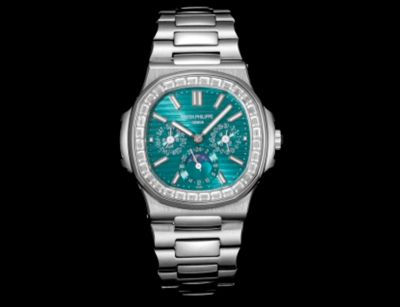 PP Factory PATEK PHILIPPE Geneve Fake Nautilus  Cal.240 Movement Green Perpetual Calendar Dial